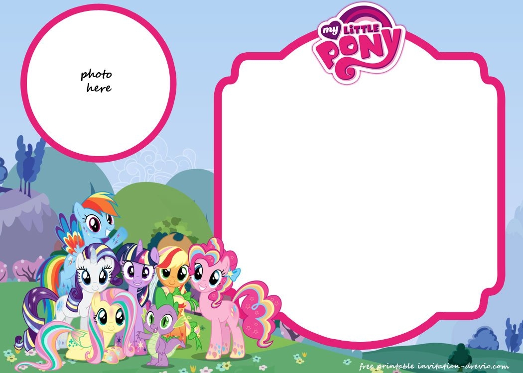 My Little Pony Birthday Invitation Template Equestria Edition FREE