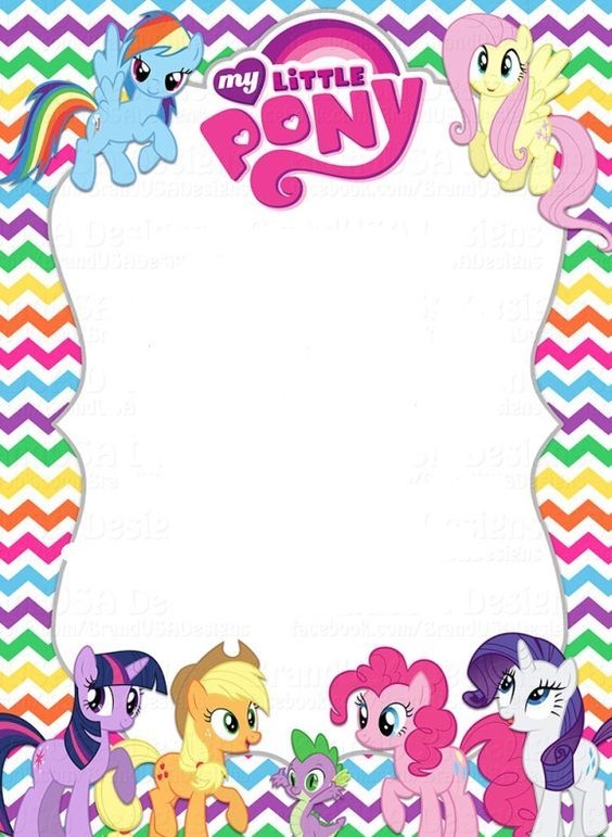 my little pony free invitation template