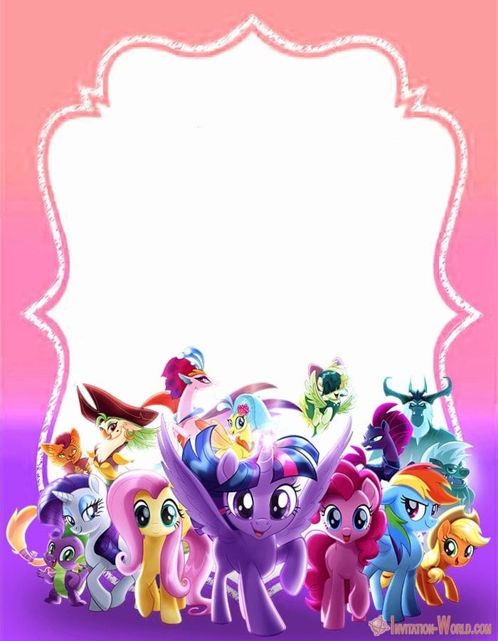 My Little Pony Invitation Templates 2019 Invitation World