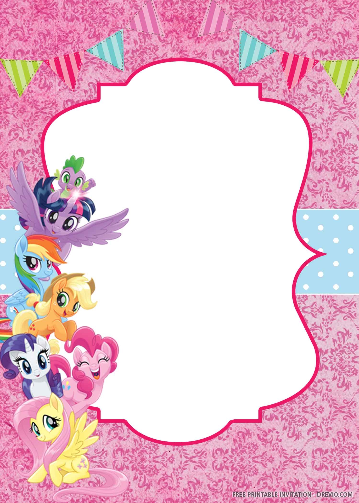 My Little Pony Invitations Template Free