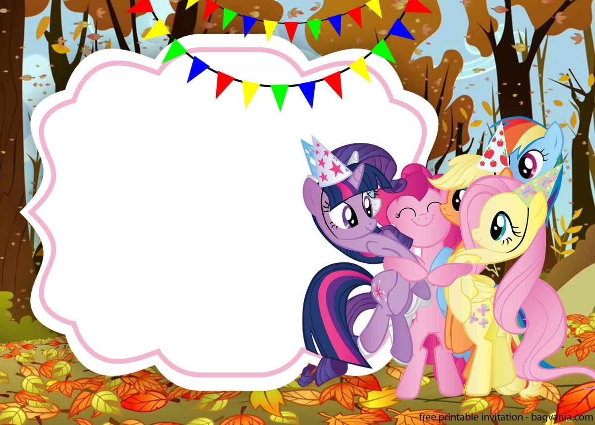 My Little Pony Invitations Template Free