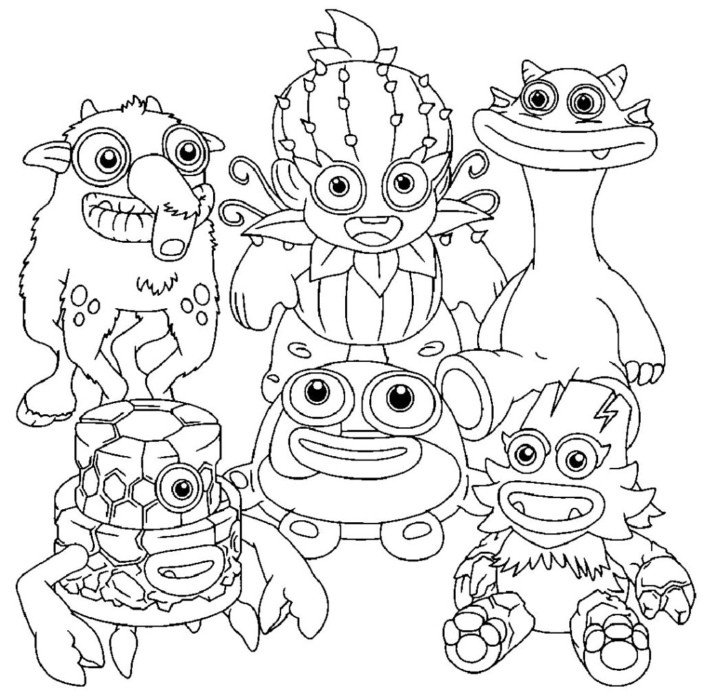 My Singing Monsters Printable Coloring Pages 2023 Cal Vrogue co