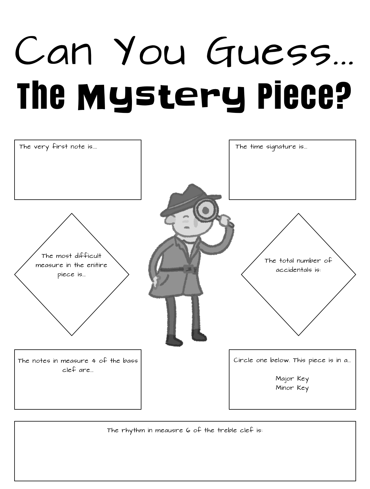Mystery Printables For Kids