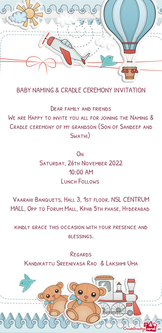 Naming Ceremony Invitation Templates PhotoADKing 42 OFF
