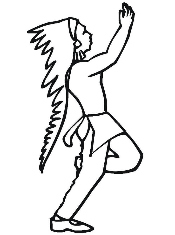 Native American Dancing Coloring Page Free Printable Coloring Pages 