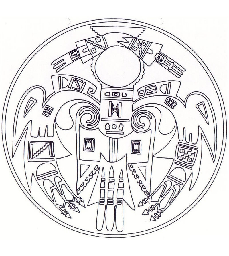 Native American Dreamcatcher Coloring Page Free Printable Coloring 