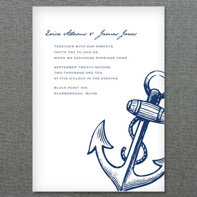 Nautical Anchor Printable Invitation Template Download Print
