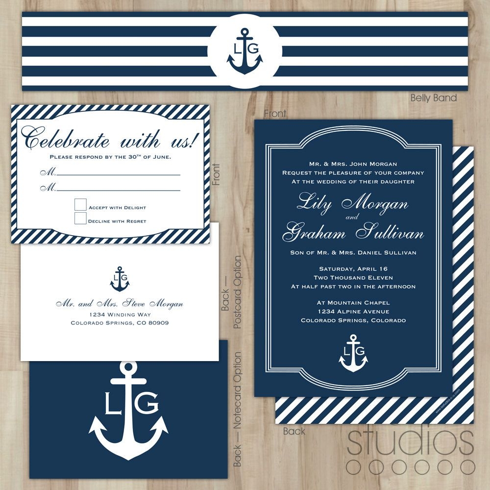 Nautical Wedding Invitations