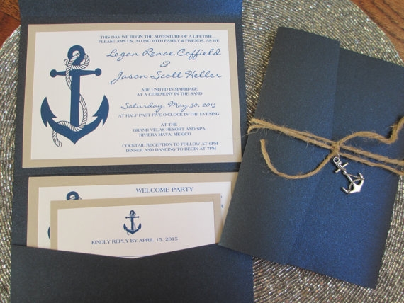 Nautical Wedding Invitations