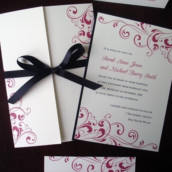 navy blue and gold wedding invitation templates
