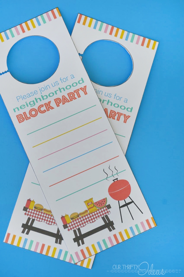 Neighborhood Block Party Invitation Template Free