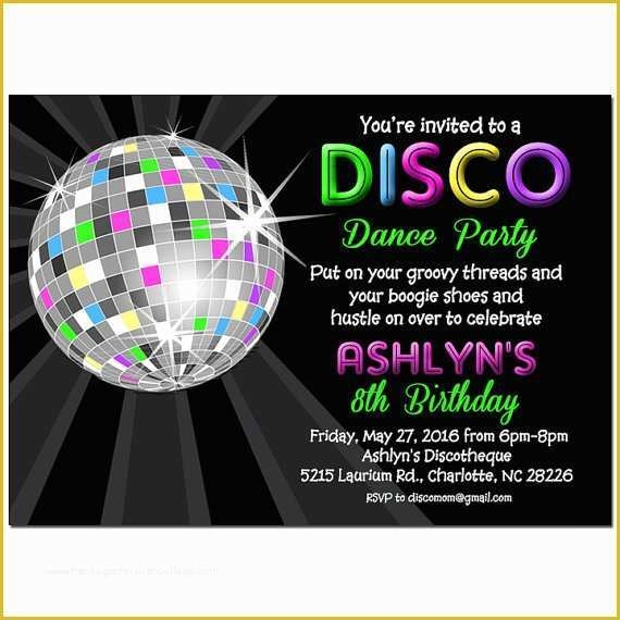 Neon Party Invitations Templates Free Of Party Invitation Templates 