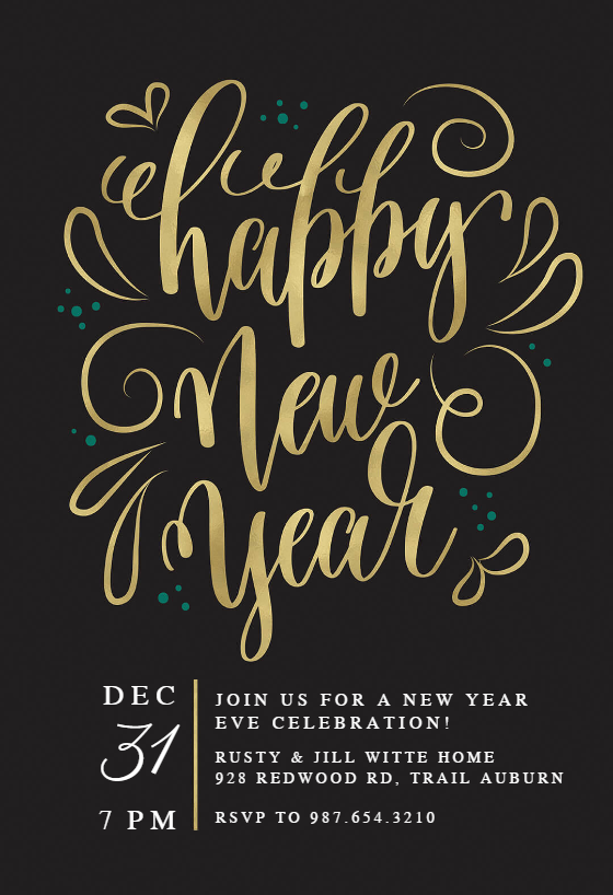 new year eve party invitation templates free