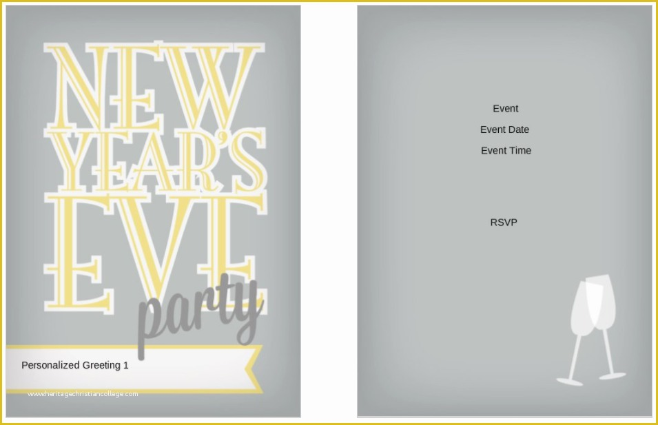 New Years Eve Party Invitation Templates Free Of 10 Free New Year S Eve