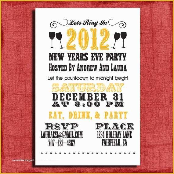 New Years Eve Party Invitation Templates Free Of New Year Eve Party 