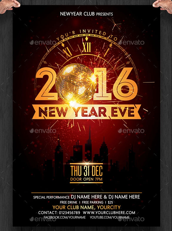 New Years Invite Template
