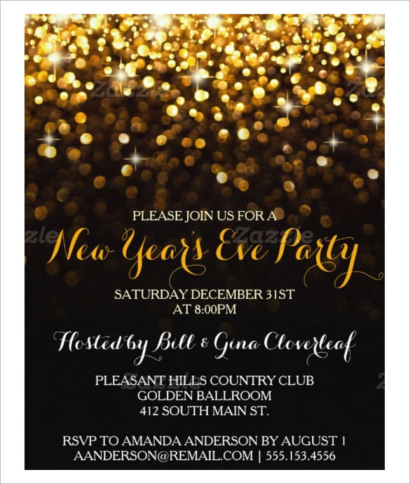 New Years Invite Template