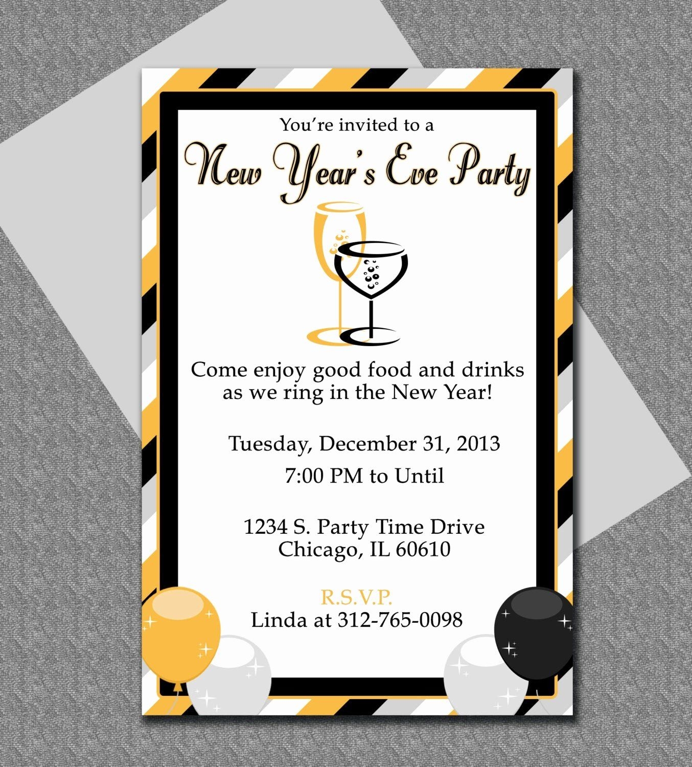 New Years Invite Template Printable Word Searches