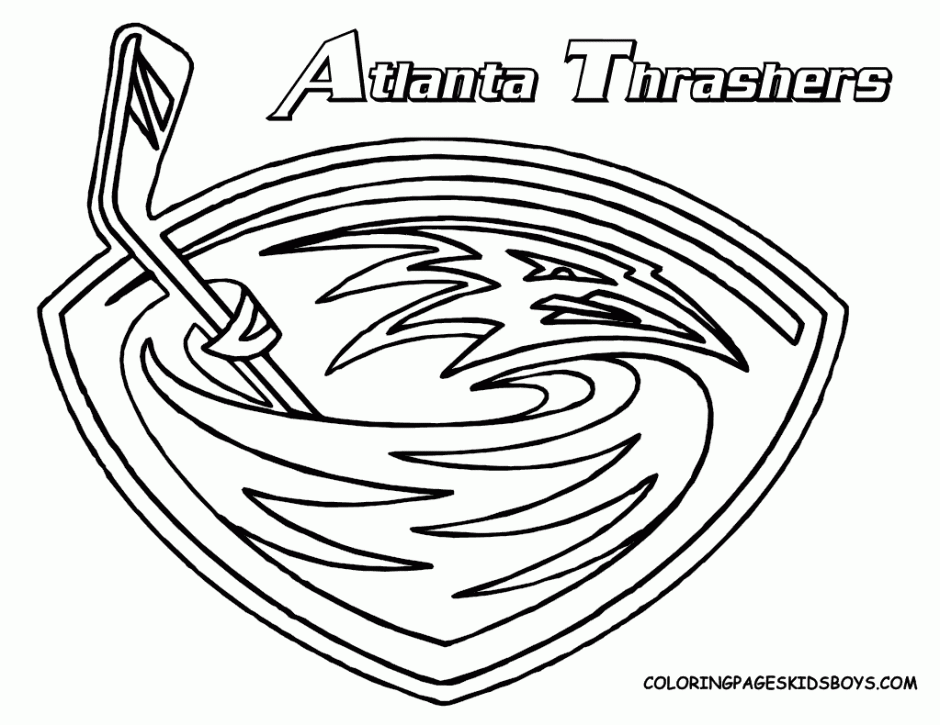 NHL Hockey Coloring Pages Coloring Home