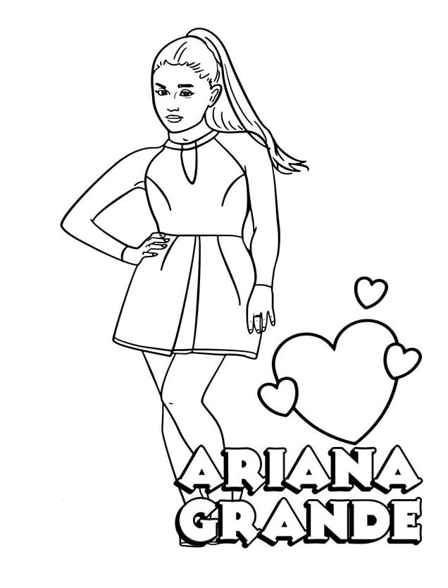 Nice Ariana Grande Coloring Page Free Printable Coloring Pages For Kids