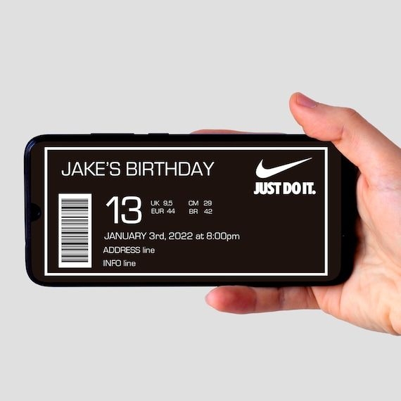 Nike Invitation Template Free Printable Calendars AT A GLANCE