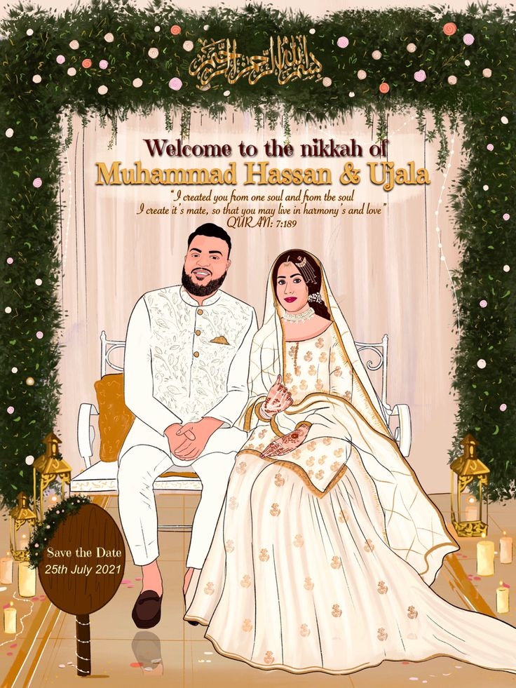 Nikkah Invitation Card Template Free