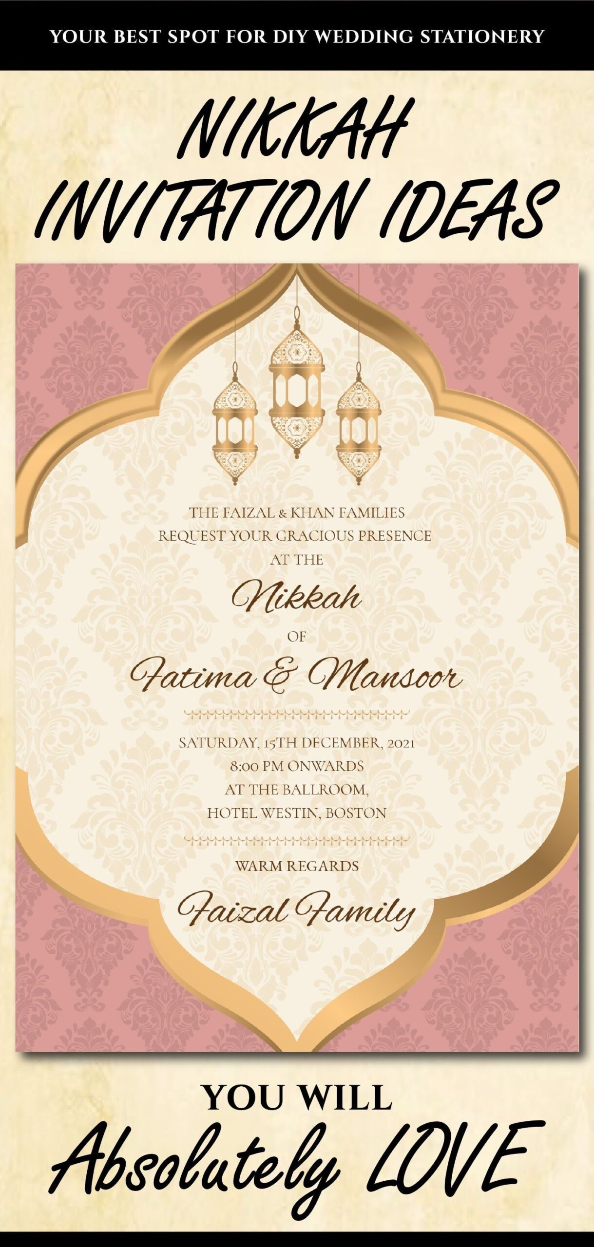 nikkah invitation template free
