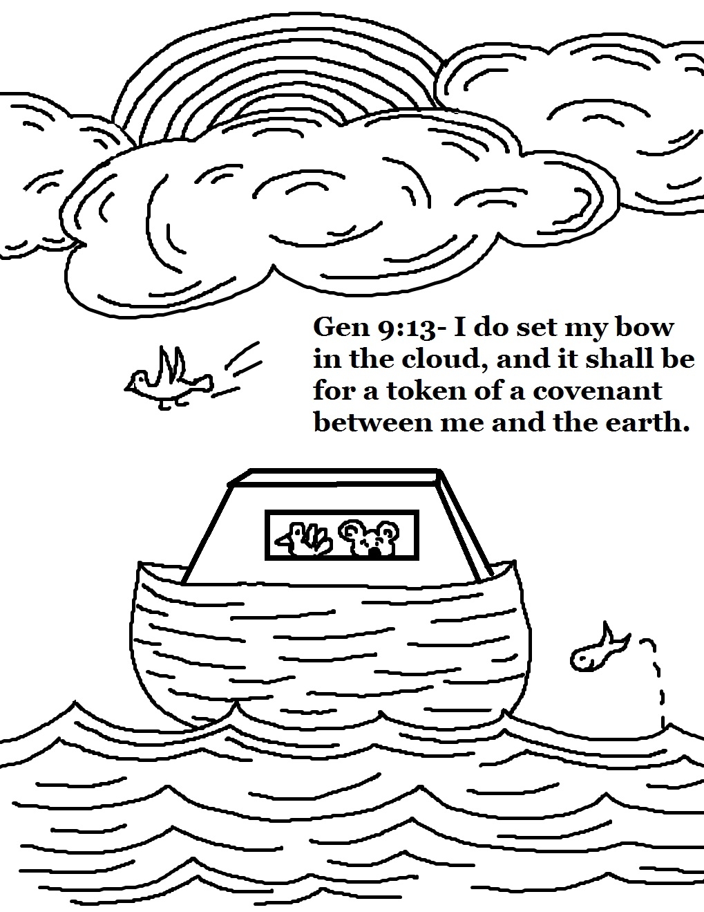 Coloring Pages Noah's Ark
