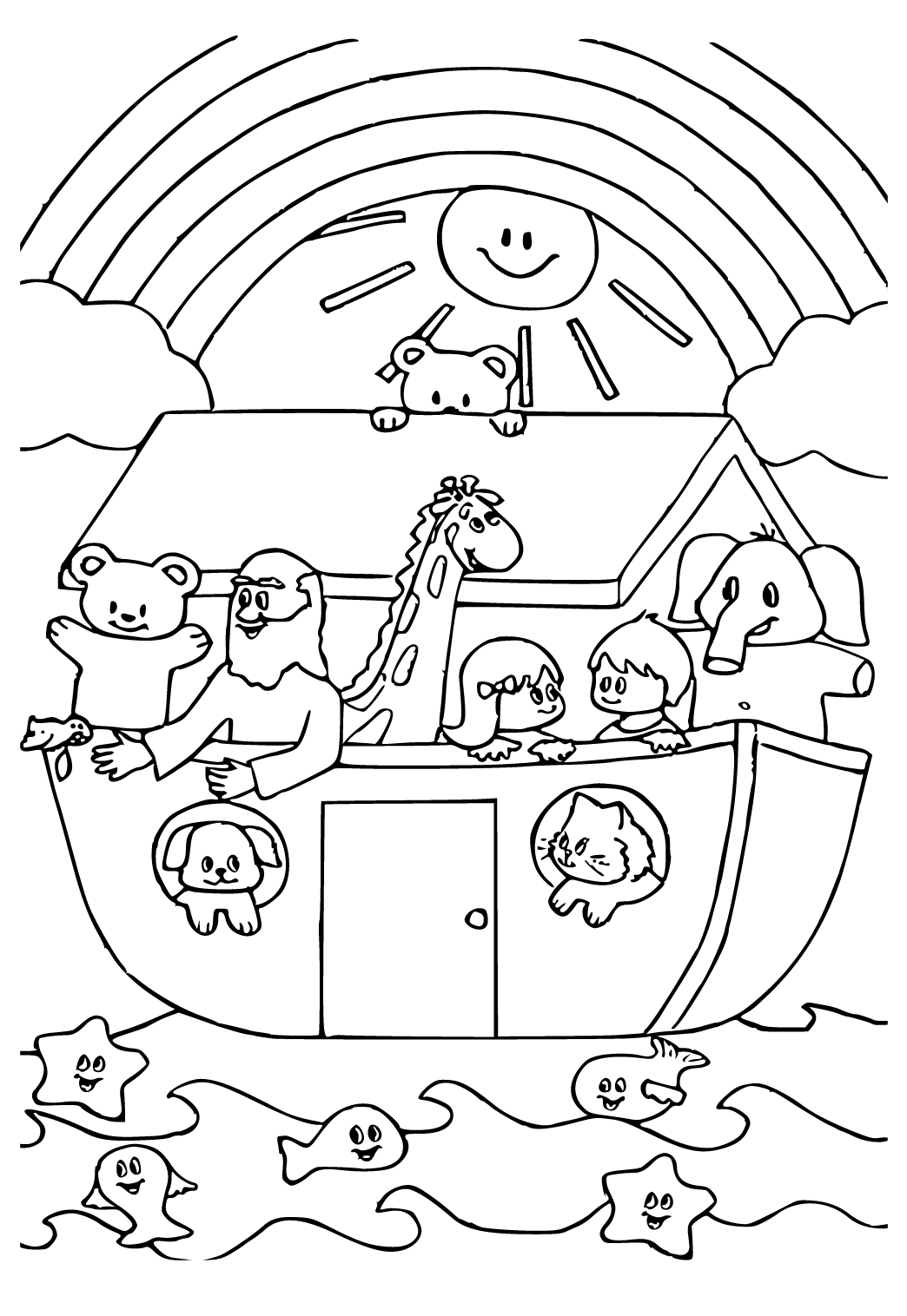 Noah S Ark Coloring Pages For Adults