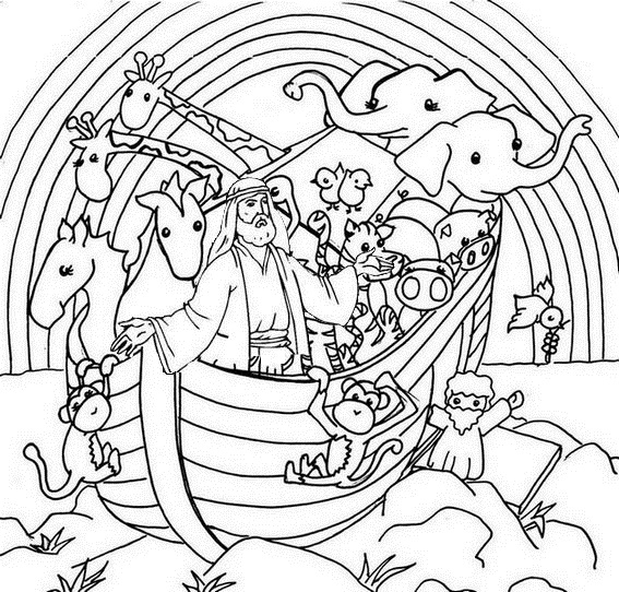 free noah's ark coloring pages