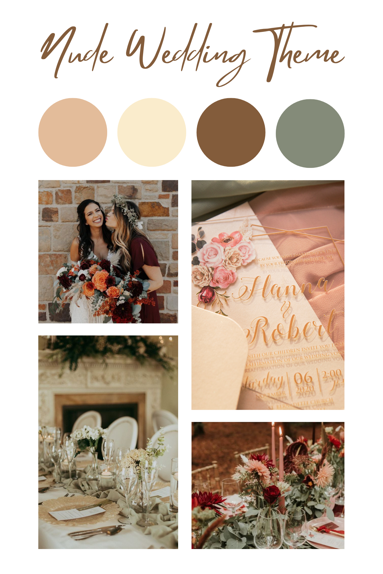 Nude Elegance 10 Gorgeous Wedding Color Palettes For Your Big Day 