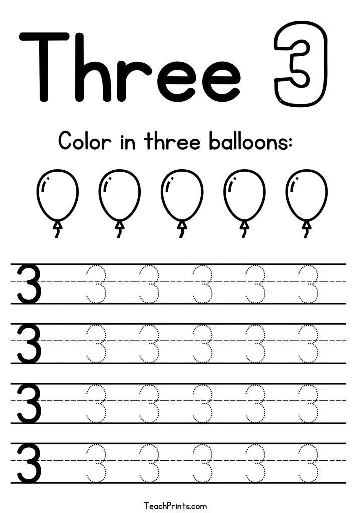 Number 5 Tracing Worksheets Free Printables Teach Prints