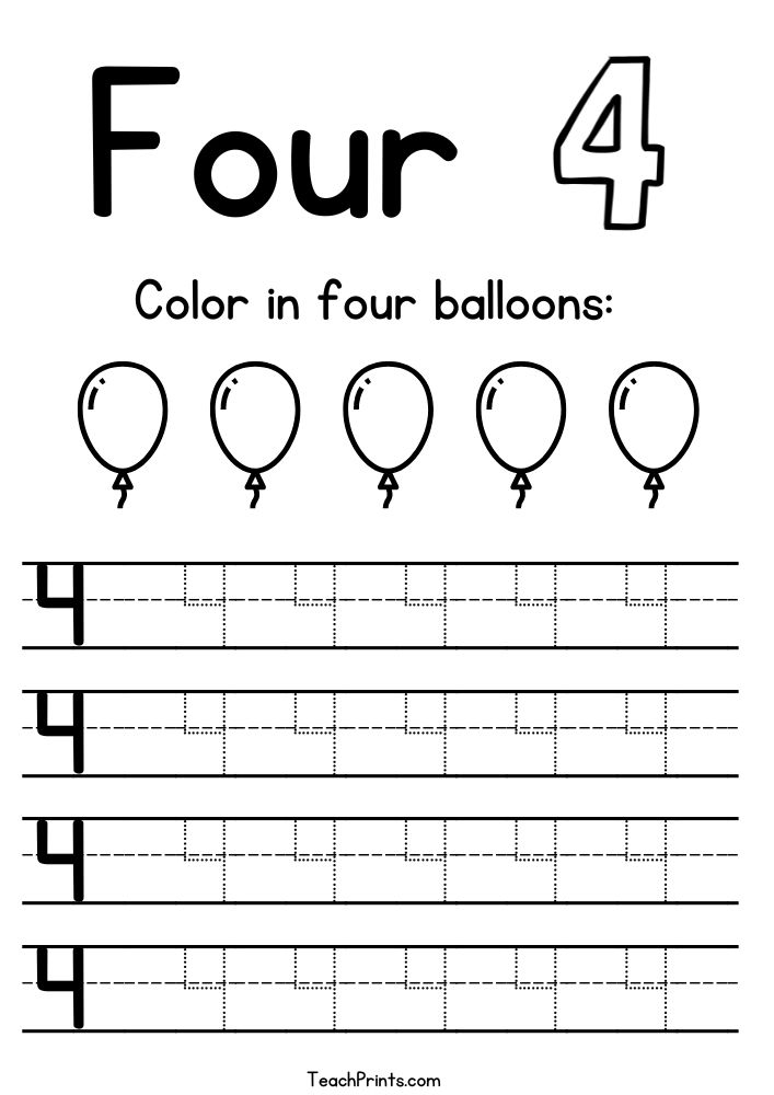 number 5 tracing worksheets
