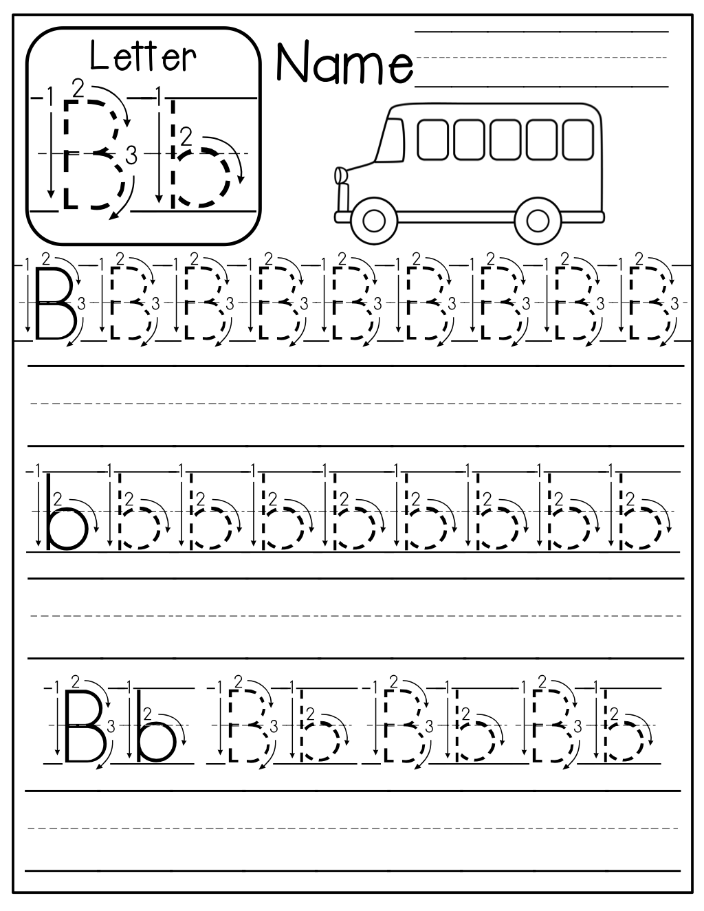 Number Handwriting Practice Worksheets