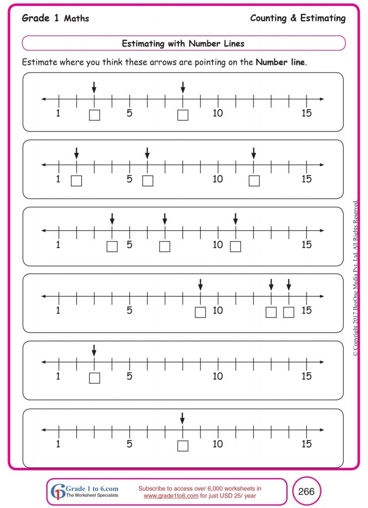 Number Line Worksheets Grade 6 NumbersWorksheet 