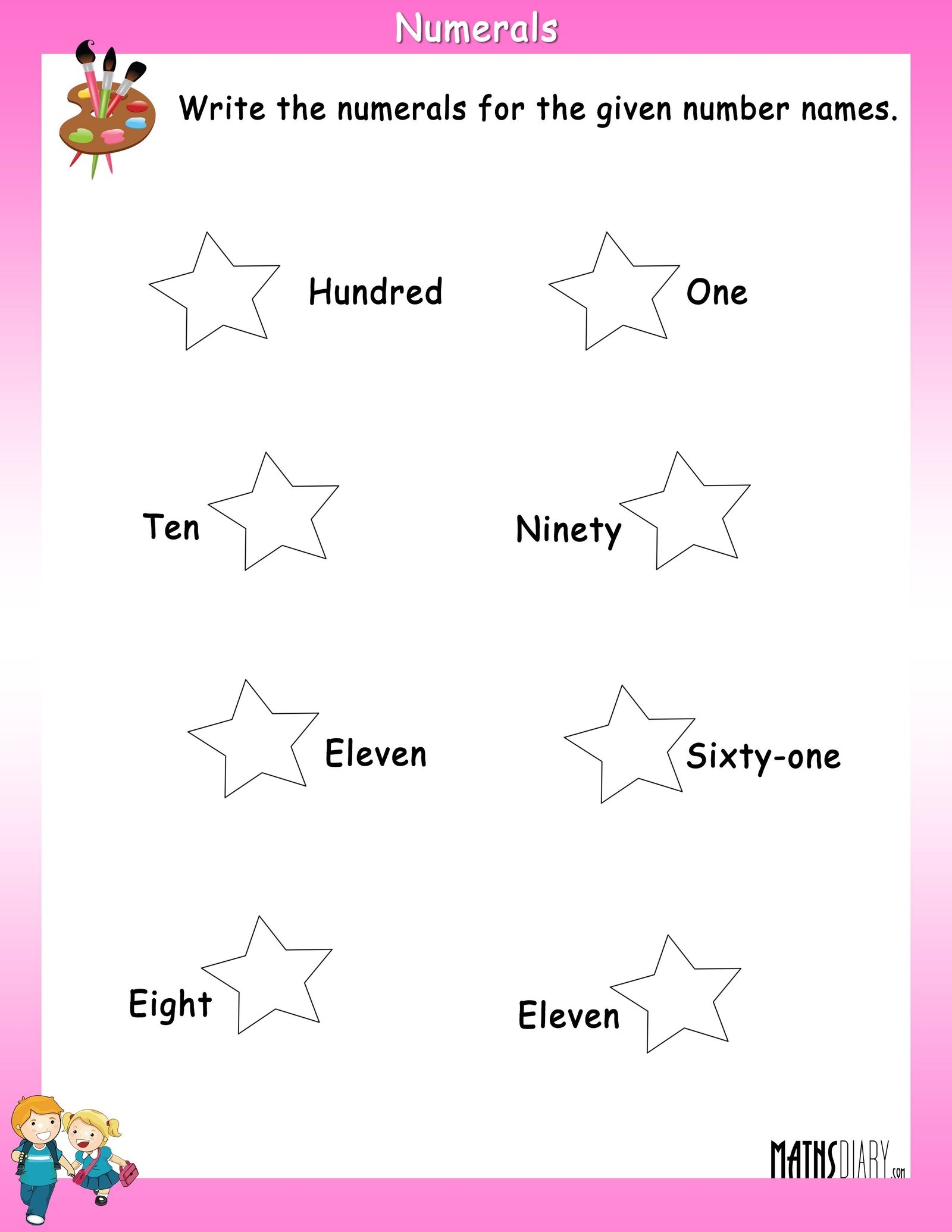 Number Names And Numerals Worksheets Numbersworksheet Com My XXX Hot Girl