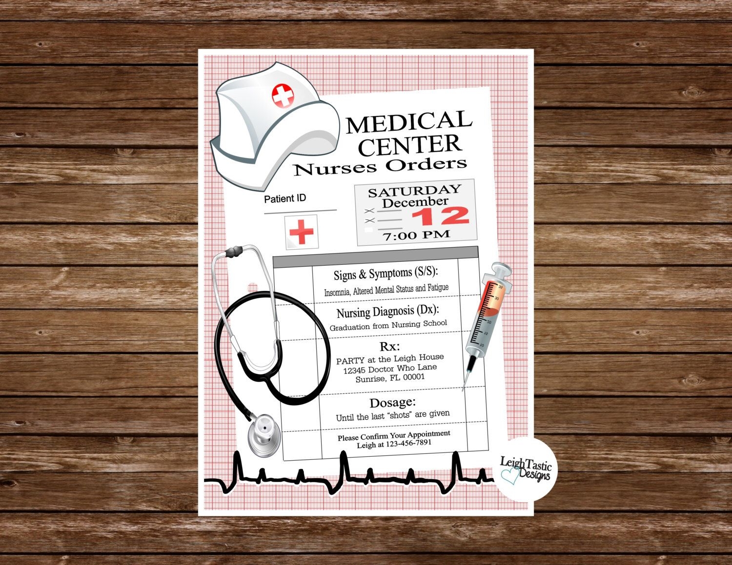 Nursing Graduation Party Invitations Templates Printable Word Searches