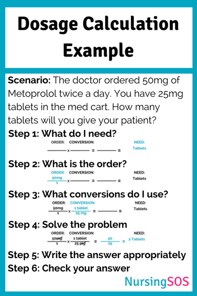 nursing math practice worksheets with answers