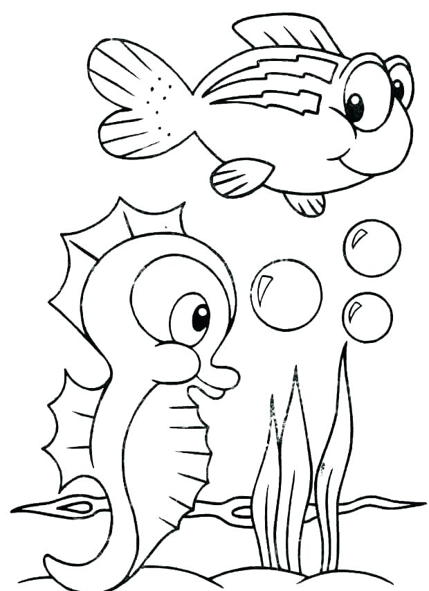 free ocean animals coloring pages