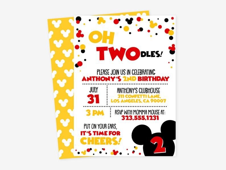 oh twodles invitation template