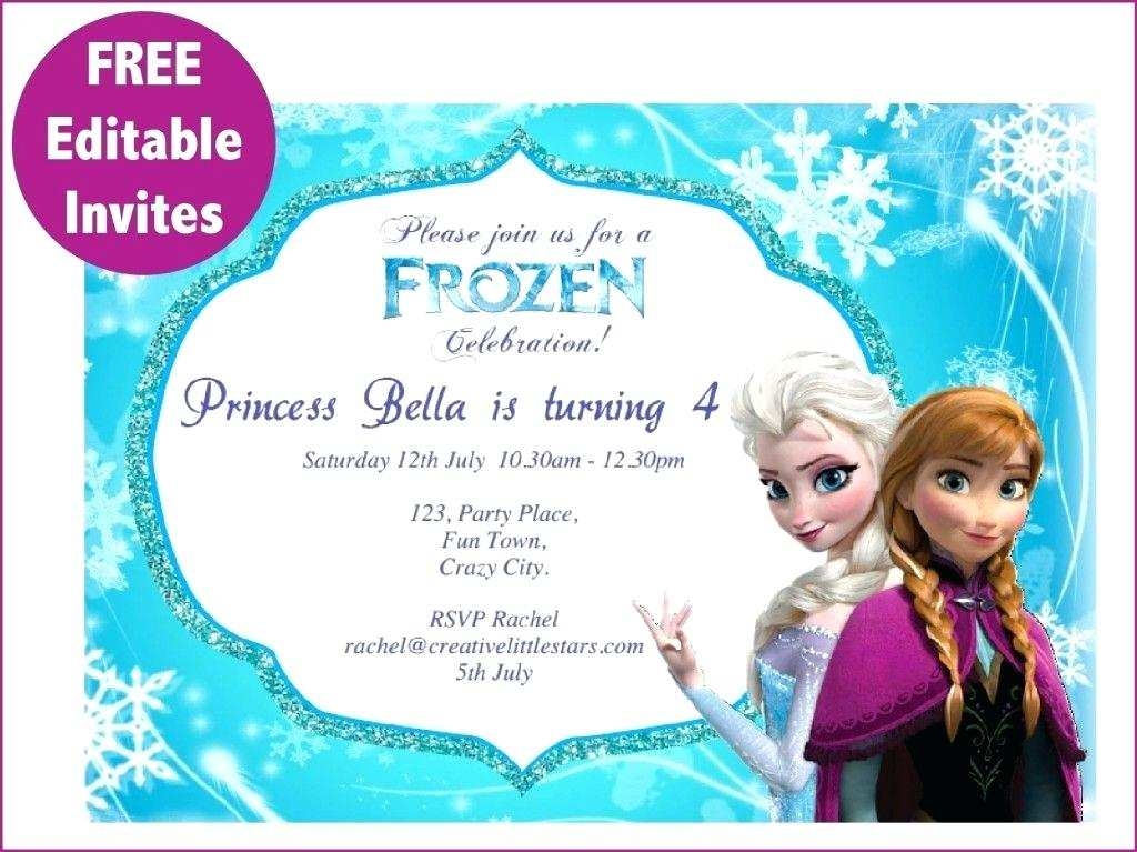 Olaf Birthday Invitation Template Cards Design Templates