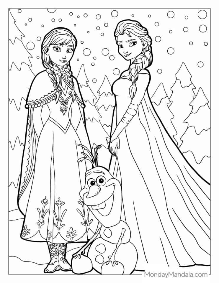 Anna Coloring Page Frozen