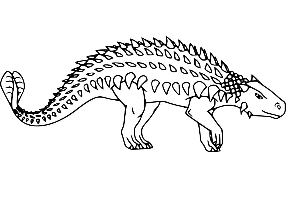 Ankylosaurus Coloring Page
