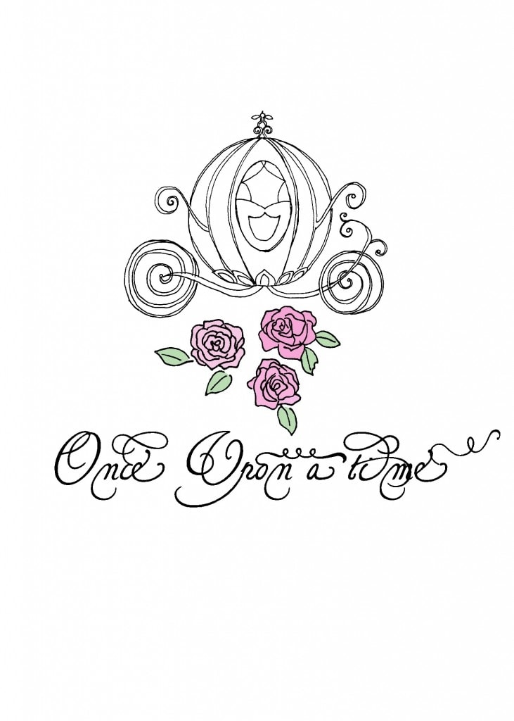 once upon a time invitation template
