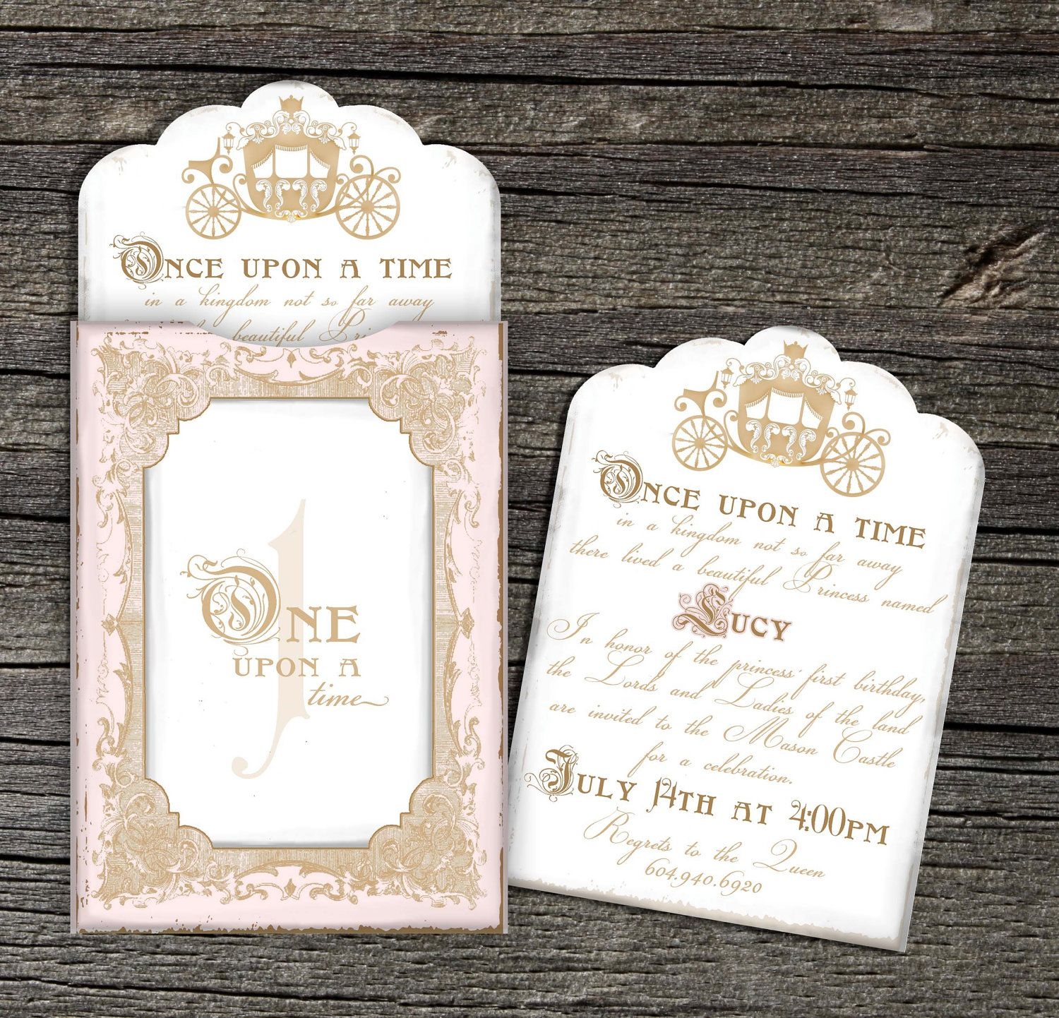 Once Upon A Time Invitation Template Free