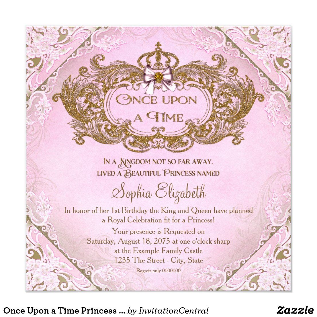 Once Upon A Time Invitation Template Free