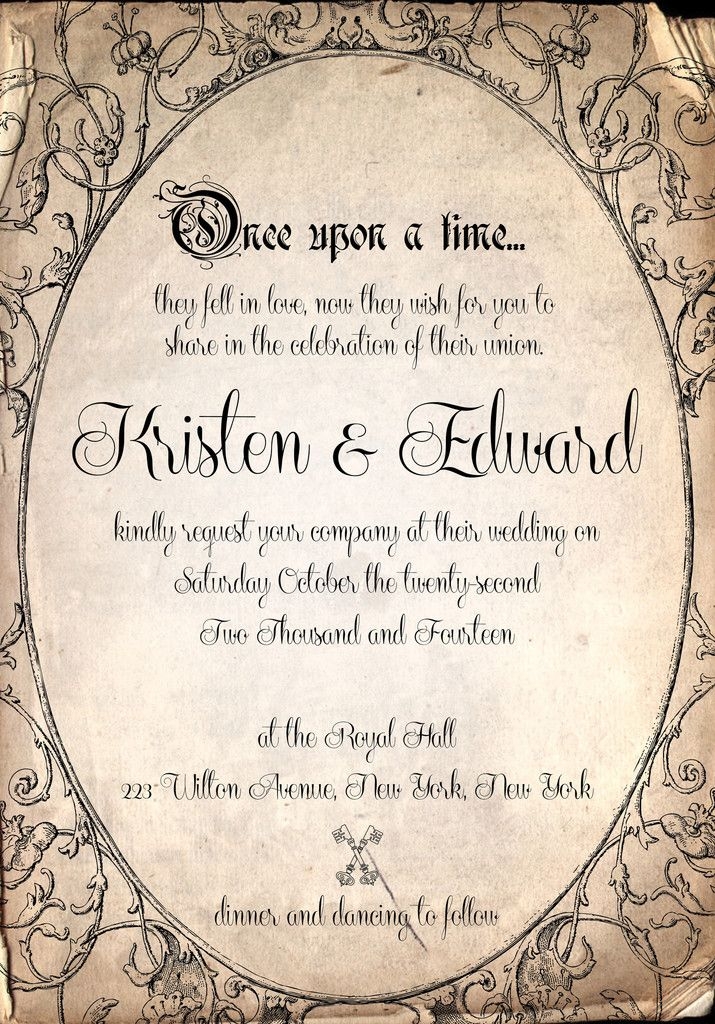 Once Upon A Time Invitation Template Free Dev onallcylinders