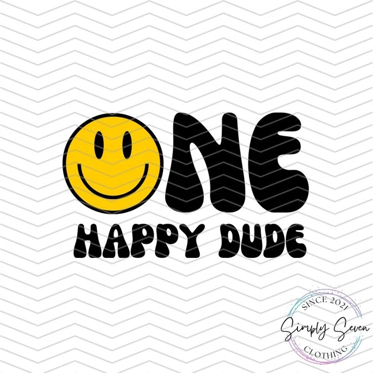 One Happy Dude 1st Birthday SVG First Birthday SVG Retro Birthday