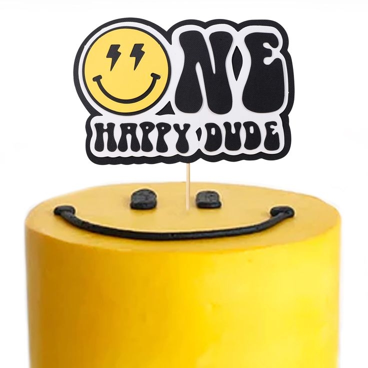 One Happy Dude Cake Topper One Happy Dude Birthday Party Decorations 
