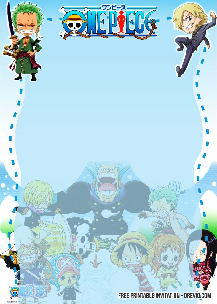 One Piece Invitation Template